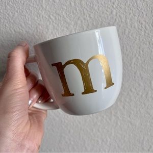 Threshold “M” White Mug